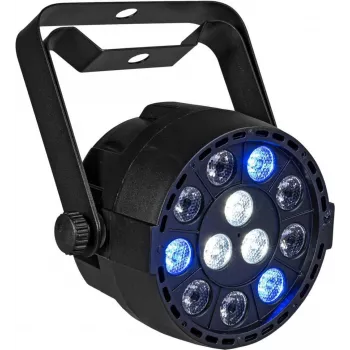 LED par light EUROLITE AKKU Mini PARty RGBW Spot MK2 — akutoitega, RGBW värvisegamine