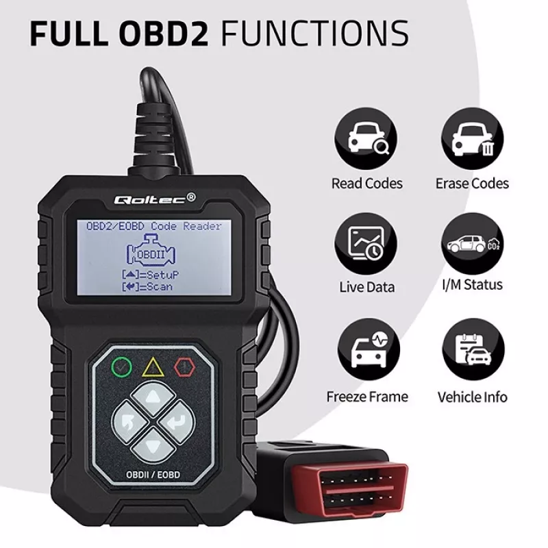 OBDII diagnostester QOLTEC ProLine (mudel 50684)