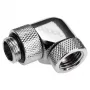 Alphacool Eiszapfen Connector Series - Gewinkelter kinnitusadapter vedelikjahutussüsteemile - Hõbe-Nikkel