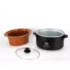 Slow cooker Jata JEOL2145 5 L 210 W Must Terrakota Nupud 230 V