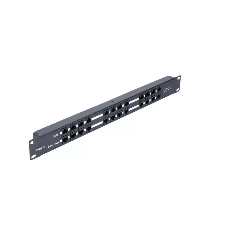 Extralink PoE-sisestaja 12 porti 12x 100 Mb/s RJ45, püstikusse paigaldatav