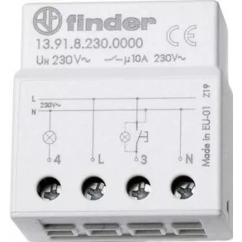 Finder Impulsslüliti peal-/süvistatav 1 tk 13.91.8.230.0000 1 avatud kontakt 230 V/AC 10 A 2300 VA (13.91.8.230.0000)