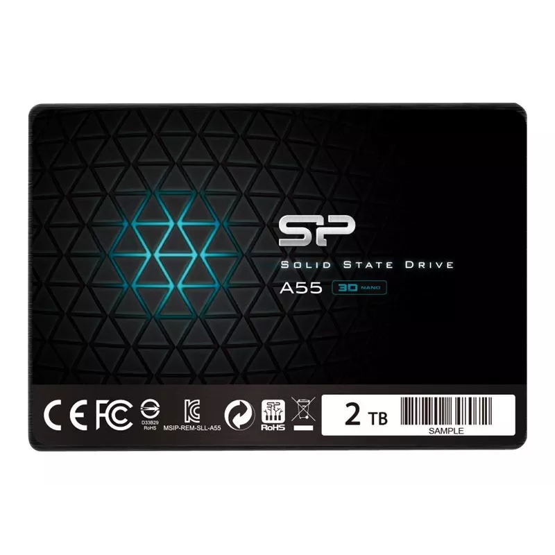 2.5-tolline SATA III SSD Silicon Power Ace A55 — 2 TB, 560/530 MB/s, 3D NAND