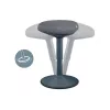 Kontoritool Leitz 65440089 polsterdatud iste hall plastikraam