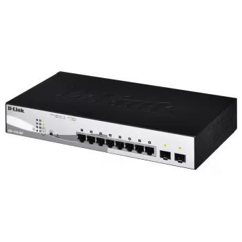 D-Link DGS-1210-08P/E Hallatav L2 Gigabit Ethernet (10/100/1000) Power over Ethernet (PoE) Must
