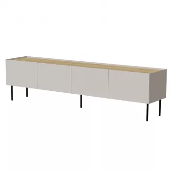 TV-kapp Cama Meble FELLINI 200x40x52 cm, kašmiirraam, õlitatud tammepuust pealispind