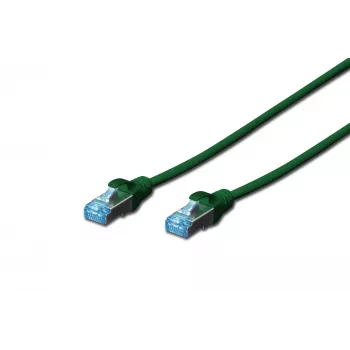Võrgukaabel Digitus CAT 5e SF/UTP RJ-45 0,5 m roheline
