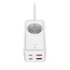 Toitepikendusadapter FIXED FIXCS65-1.5-WH 2× USB-C PD 65W ja 2× USB-A pordiga