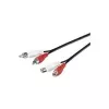 Microconnect AUDCH5 helikaabel 5 m 2 x RCA Must