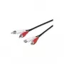 Microconnect AUDCH5 helikaabel 5 m 2 x RCA Must