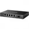 Võrgulüliti TP‑LINK SG2206MP L2 Gigabit Ethernet PoE 5‑port (5x Gigabit, 1x SFP, PoE+ 4 porti, 63W eelarve)