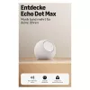 Amazon Echo Dot Max 2025 väljalase - Glacier White - Bluetooth (B0DKLVWZPF)