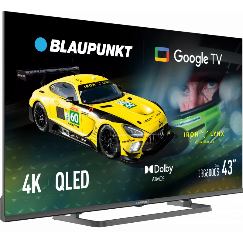 Blaupunkt QLED TV | 43QBG6000S | 43 | Nutiteleviisor | Google TV | Must