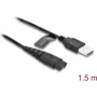 USB laadimiskaabel 5 V elektriliste pardlite jaoks DELOCK ühildub Hatteker RFC-588/598/690/692/696 RSCX-7568/9598 seeriatega, 1 tk