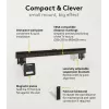 Fikseeritud teleri seinakinnitus WENTRONIC Goobay Ultraslim 70822 XL Must lameekraanidele