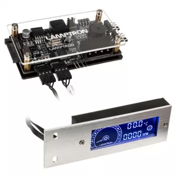 Lamptron TC20 PCI RGB ventilaatori ja LED-kontroller - hõbedane