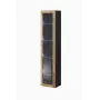 Vitriinkapp Cama Meble VIGO 180 seinale kinnitatav klaasvitriin 1800×400×300 mm must/wotan tamm