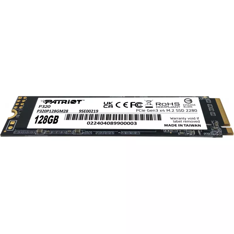 SSD-ketas Patriot P320 128 GB M.2 2280 PCIe 3.0 x4 NVMe