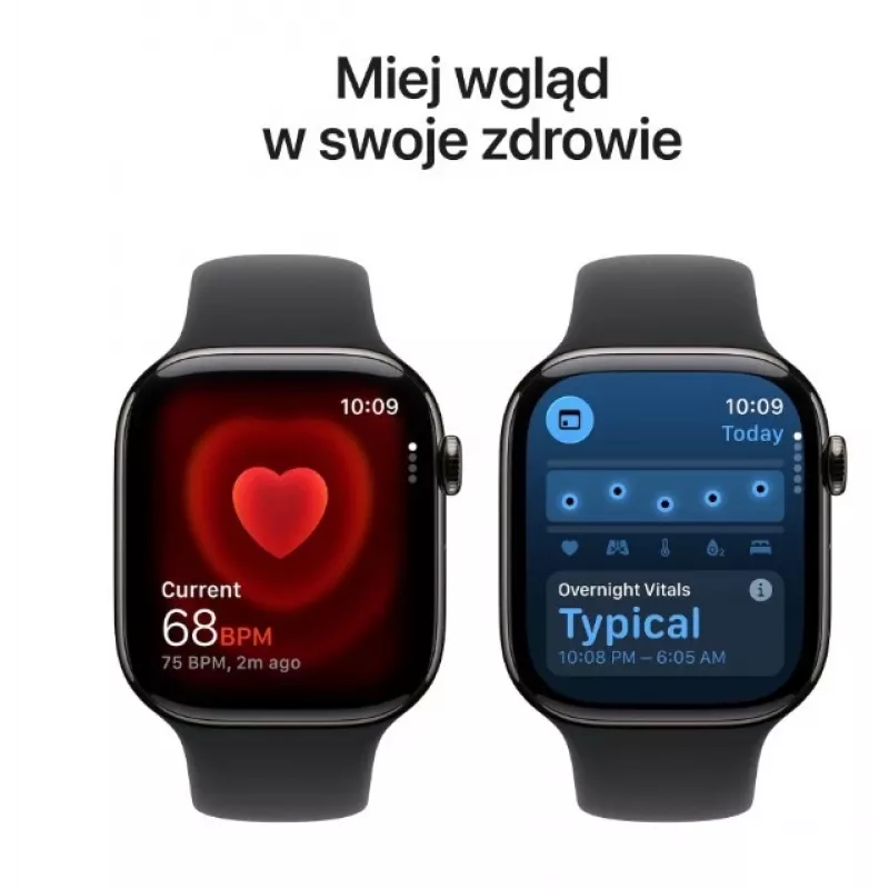 Nutikell Apple Watch Series 11 GPS + Cellular 42mm Slate Titaanist korpus Must Sport Rihm M/L