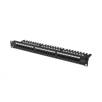 PATCH PANEL 24 PORT 1U 19 CAT.6A UTP WITH kaabel ORGANIZER Must LANBERG