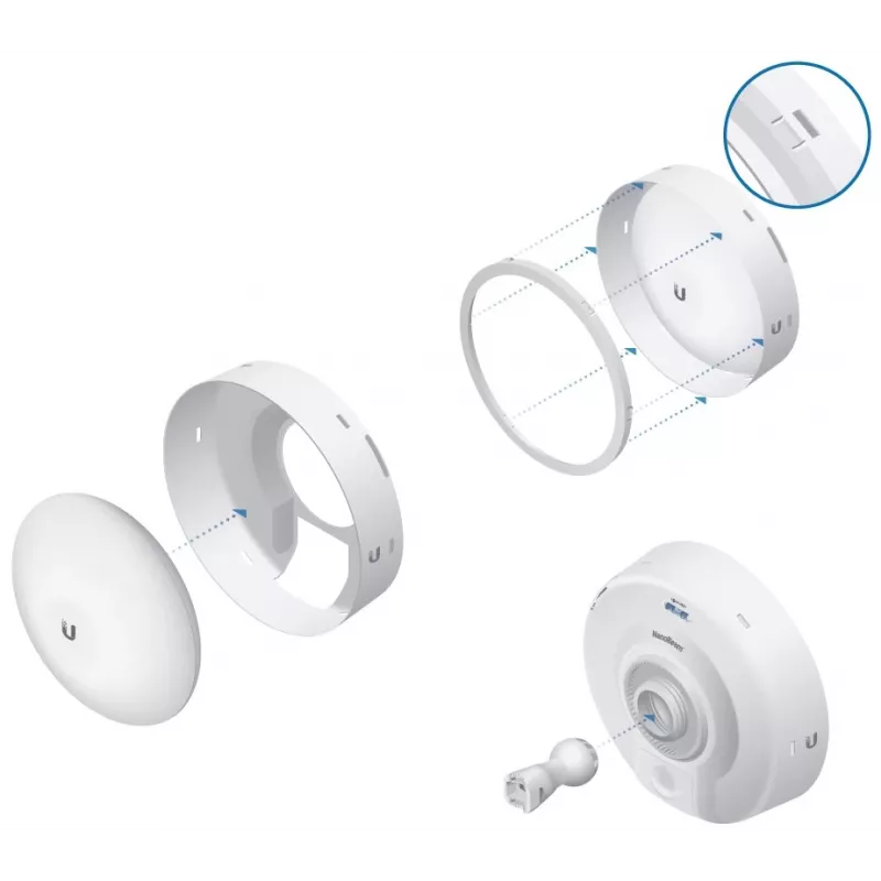 Ubiquiti IsoBeam, raadiosageduse isolatsioonikilp NanoBeam NBE-M5-16 ja NBE-5AC-16 jaoks