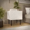 Öökapp Cama LUCCA voodiäärne kapp 2 tk 47x40x52 cm valge MDF/puitlaastplaat