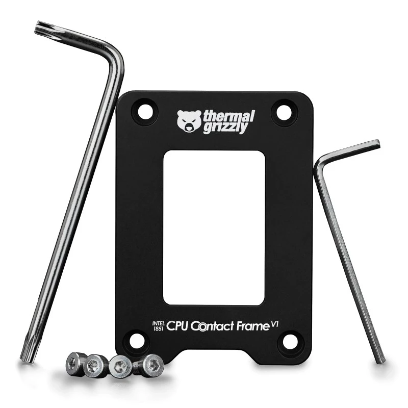 Raami uuenduskomplekt Thermal Grizzly TG-CF-I1851-V1 Alumiinium Must 71x51x6mm