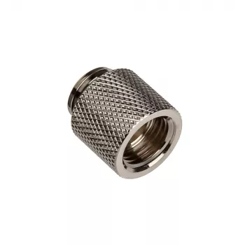 Bitspower Adapter G1/4 tolli AG kuni G1/4 tolli IG - 15 mm, must läikiv