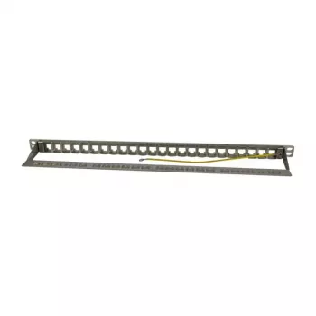 Keystone, moodulikandur, 48,30 cm (19) patchpaneel 24x TP-moodulile, 0,5 HE, helehall (S216333)
