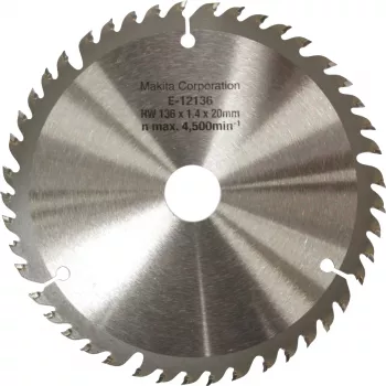 Ketassaeleht EFFICUT E-12136, Ø 136mm, 45Z (ava 20mm, akusaagidele)