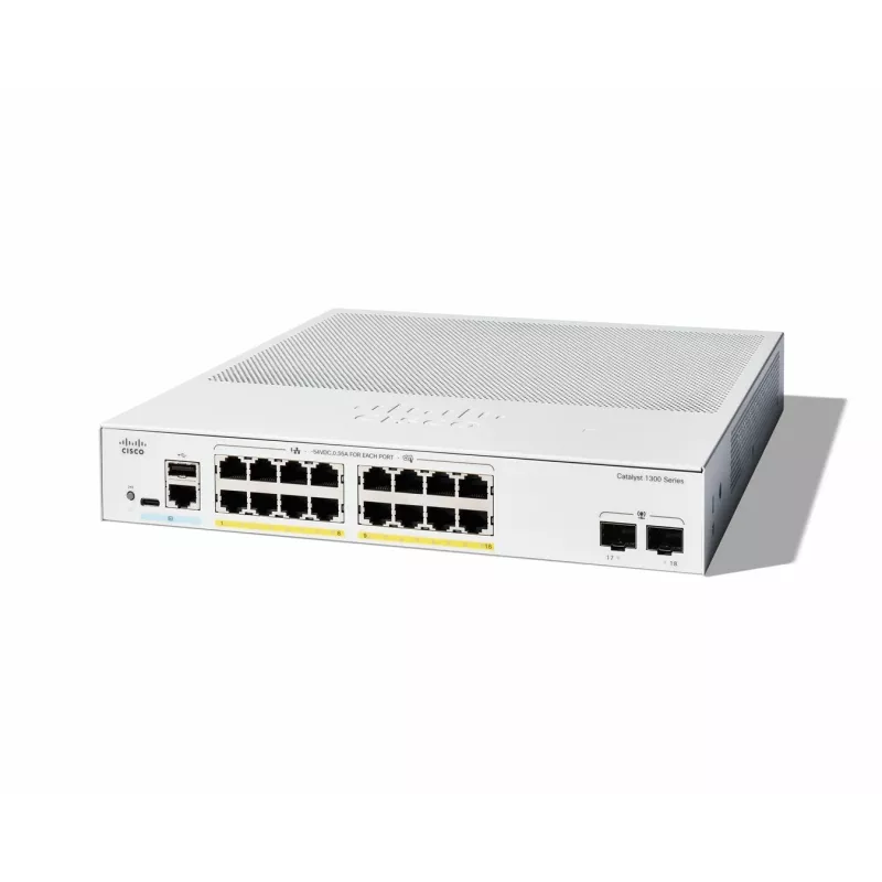 Hallatav kommutaator Cisco Catalyst 1300-16FP-2G 16 porti GE täielik PoE