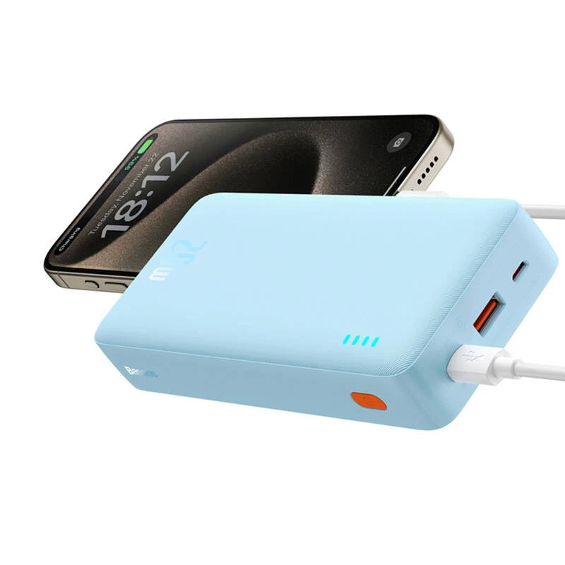 Baseus Airpow liitiumpolümeer (LiPo) 20000 mAh sinine