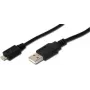 Digitus 1,8 m USB 2.0 kaabel USB A–Micro-USB A, must