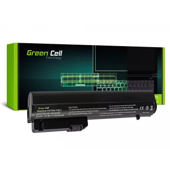 Green Cell - sülearvuti aku (ühilduv mudelitega: HP RW556AA, HP HSTNN-C48C) - liitiumioon - 6 elementi - 4400 mAh - must - HP 2510p, Business Notebook nc2400, EliteBook 2530p jaoks