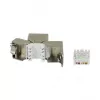 Synergy 21 Keystone Module TP Socket RJ45 CAT6A 500MHz Short with kaabel Clamp - kaabel - digitaalne/andmed