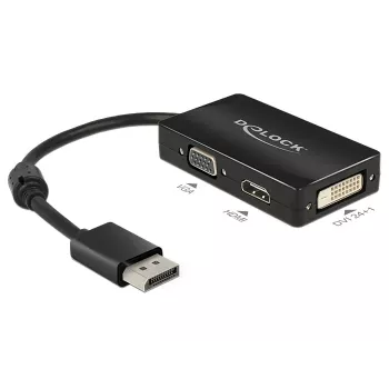 DeLOCK 0,16 m DisplayPort/VGA+HDMI+DVI VGA (D-Sub)+ HDMI + DVI must