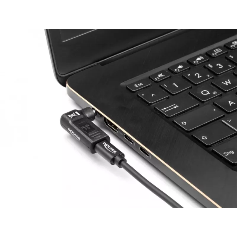 DeLOCK Adapter USB USB-C emane HP 4,8 x 1,7 mm isane 90° nurga all