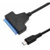 Gembird AUS3-03 USB-C – 2,5-tollise SATA ketta adapter, 0,2 m, must