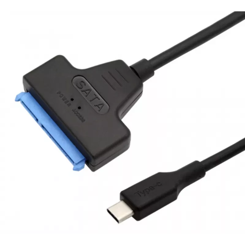 Gembird AUS3-03 USB-C – 2,5-tollise SATA ketta adapter, 0,2 m, must