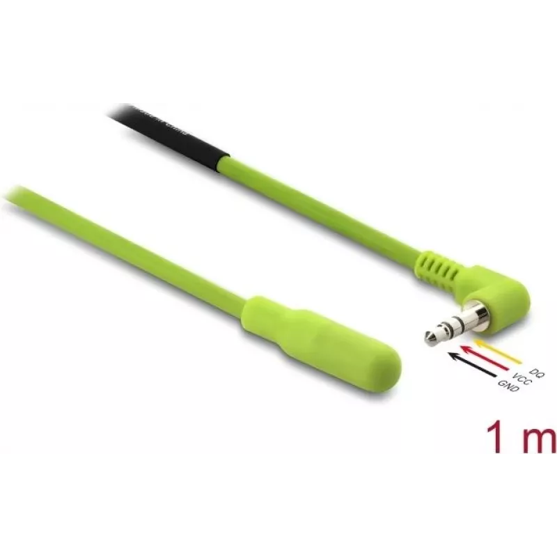 DELOCK anduri/täituri kaabel 1 m 3.5 mm isapistikuga (roheline)