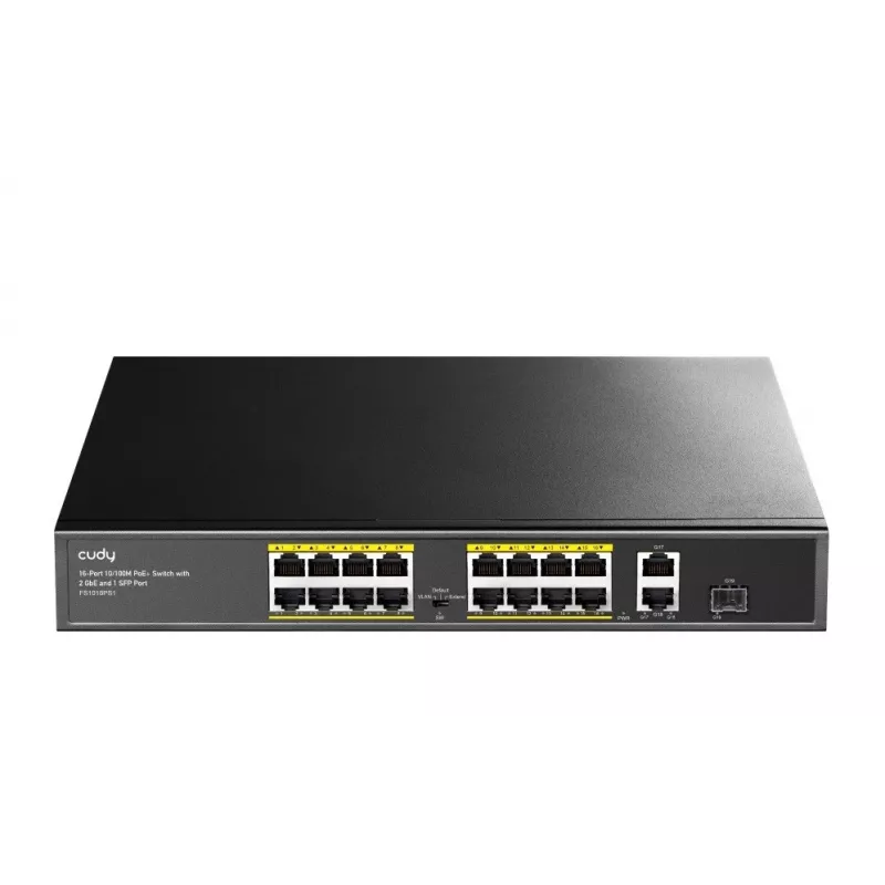 Cudy FS1018PS1 võrgulüliti 18 Fast Etherneti porti PoE-ga