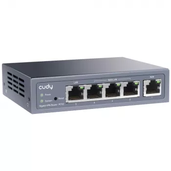 Cudy Gigabit Multi-WAN VPN ruuter, juhtmega ruuter, Fast Ethernet, Gigabit Ethernet, hall