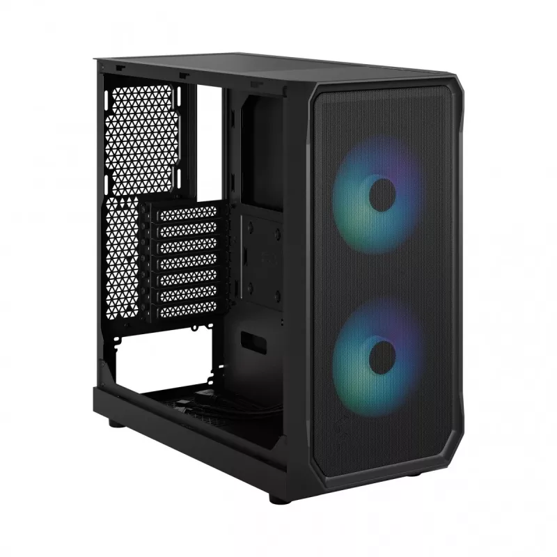 Fractal Design Focus 2 RGB karastatud klaasiga keskmine torn ATX arvutikorpus - must
