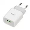 Laadija iBOX C-41 USB 2A, 1 USB-port, microUSB-kaabel, valge