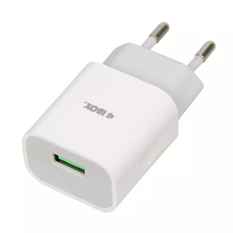 Laadija iBOX C-41 USB 2A, 1 USB-port, microUSB-kaabel, valge