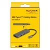 DeLOCK USB-C dokkimisjaam 8K HDMI USB PD 3.0 100 W