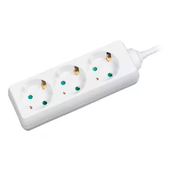 Pikendusjuhe LogiLink LPS205 1,4 m 3 vahelduvvoolu pistikupesa valge