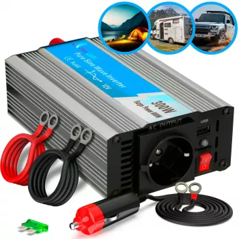 Pingemuundur Extralink OPIP-300W 12V 300W puhas siinus, alumiiniumkorpus, aktiivne jahutus