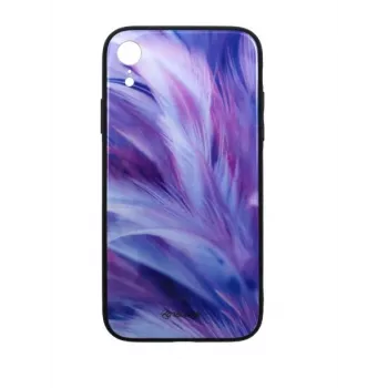 Tellur Cover Glass print ekraanikaitseklaas iPhone XR-ile trükitud sulgedisainiga