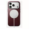 Mobiiltelefoni ümbris Nomad Modern Leather ümbris iPhone 17 Pro'le, nahk + TPU + PC, sobib 16 cm (6.3 tolli) ekraanile, Bordeaux